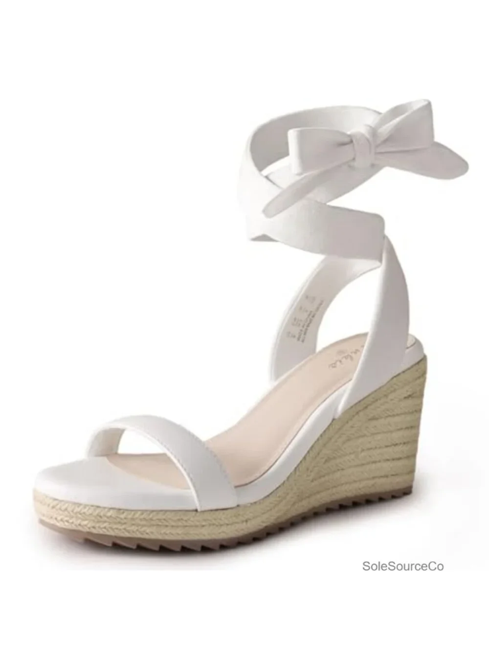 Women's Espadrilles Wedge Sandals Tie Ankle Strap Jute Heels